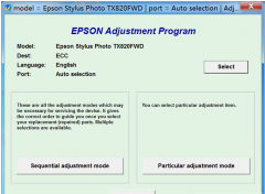 爱普生Epson TX820FWD 清零软件